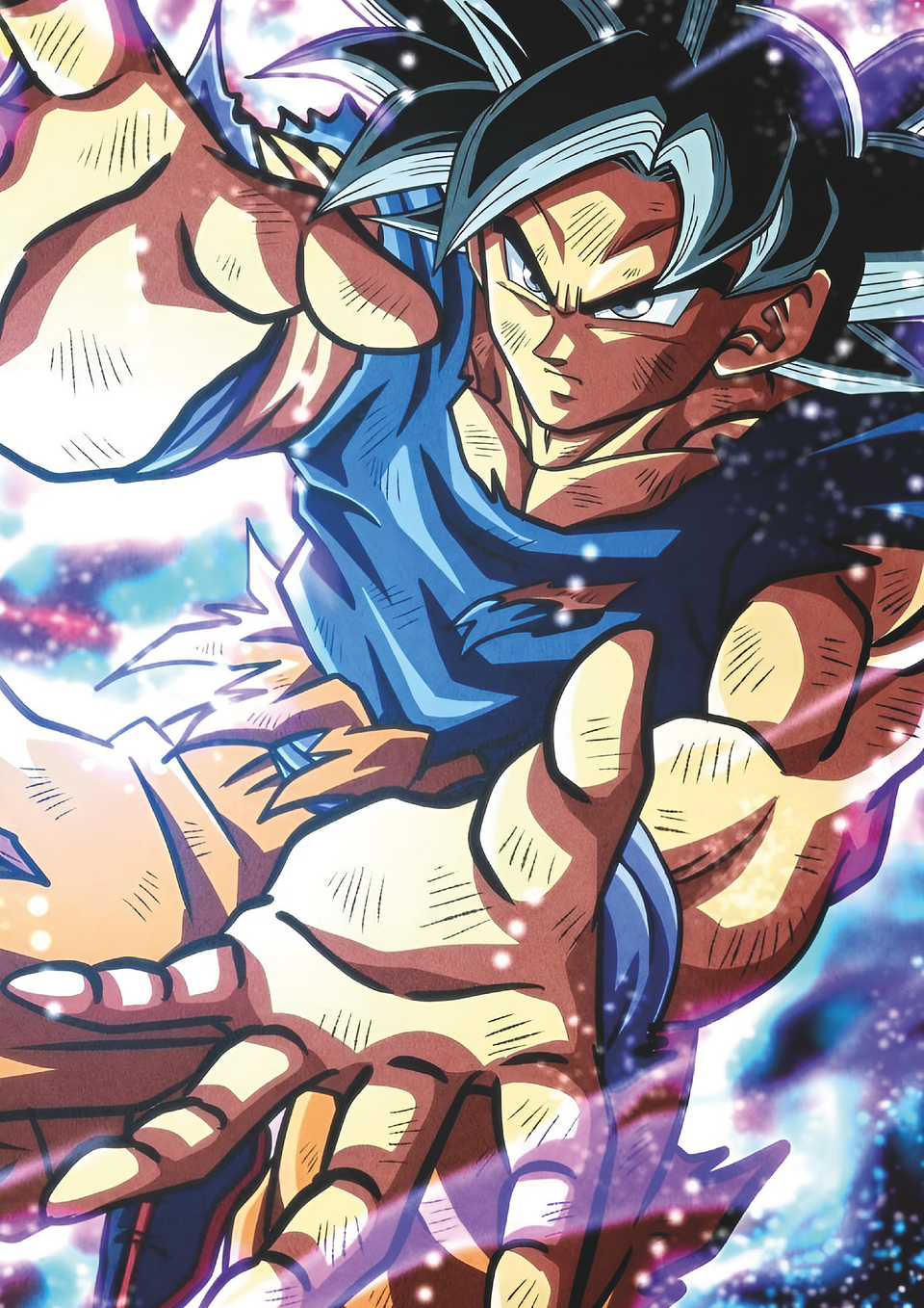 Poster Goku Ultra Instinto Impacto Supremo | Cuadro Anime Holo 1