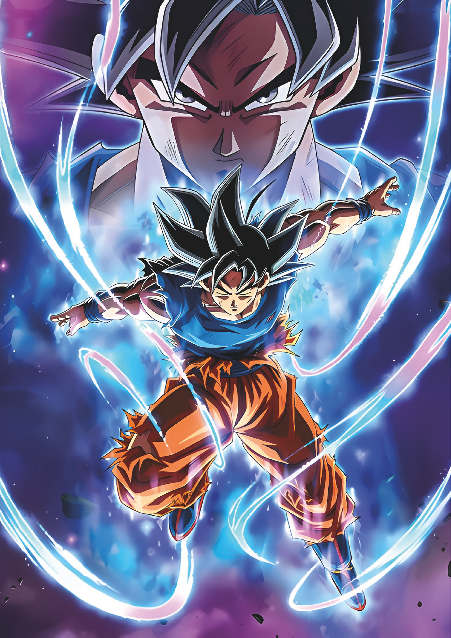 Poster Goku Ultra Instinto Ascenso Supremo | Cuadro Anime Dragon Ball 1