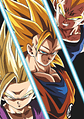 Poster Evolución Saiyajin Dragon Ball | Goku, Vegeta y Gohan - Miniatura 1