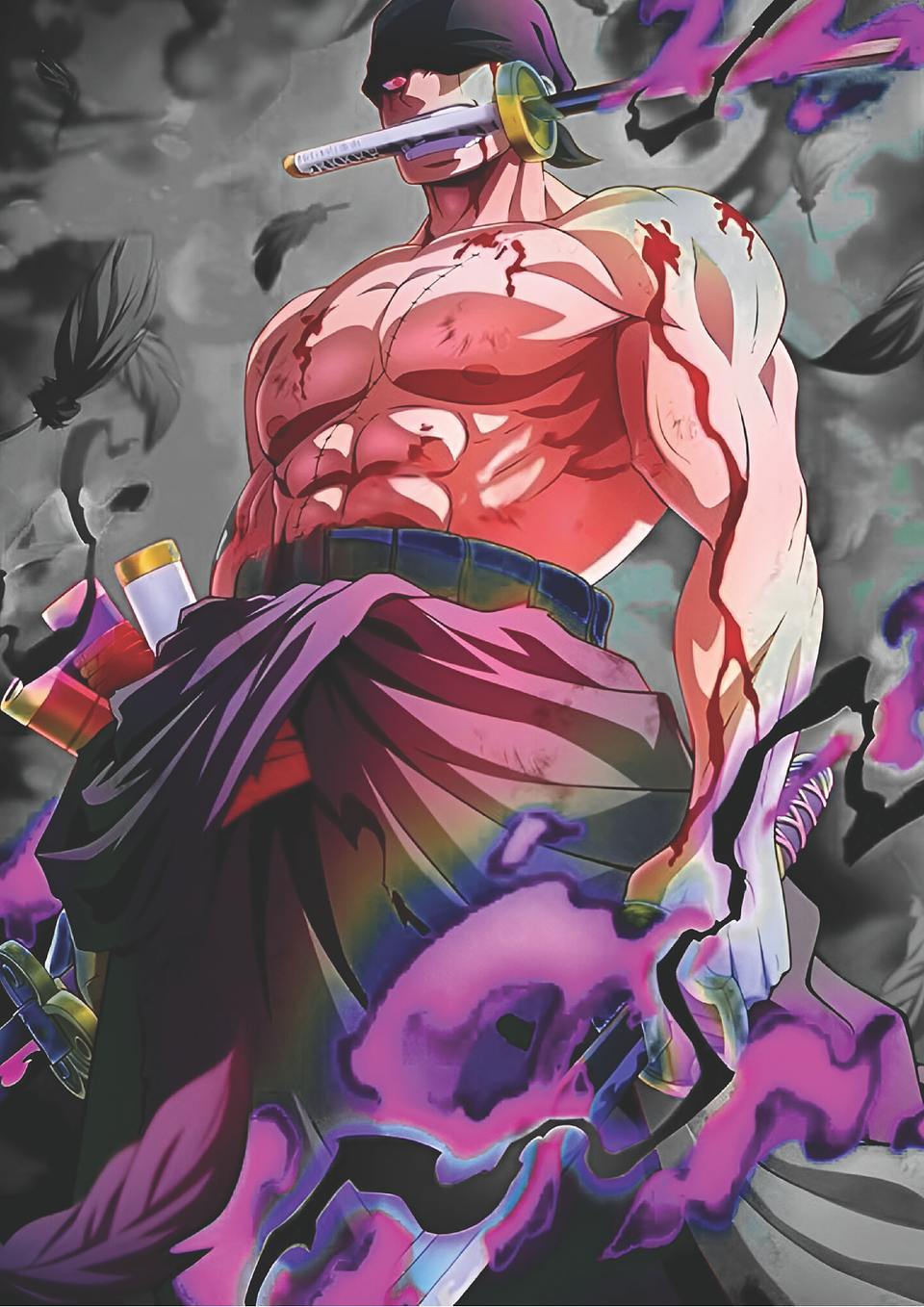 Poster Zoro Rey del Infierno | Cuadro Anime One Piece 1