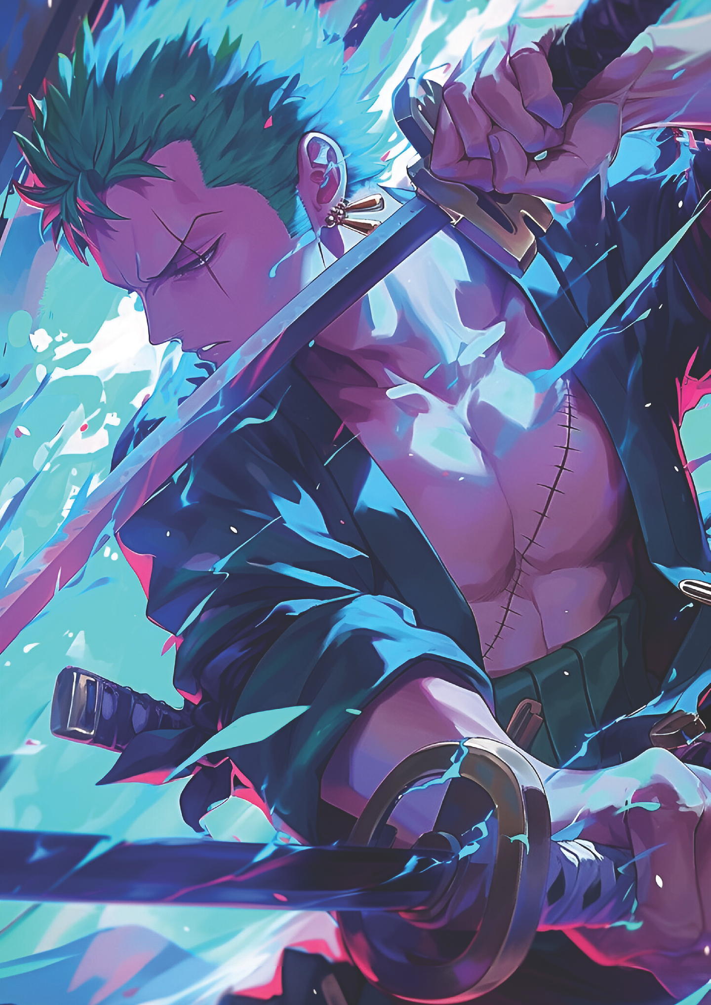 Poster Zoro Espadachín Legendario | Cuadro Anime One Piece 1