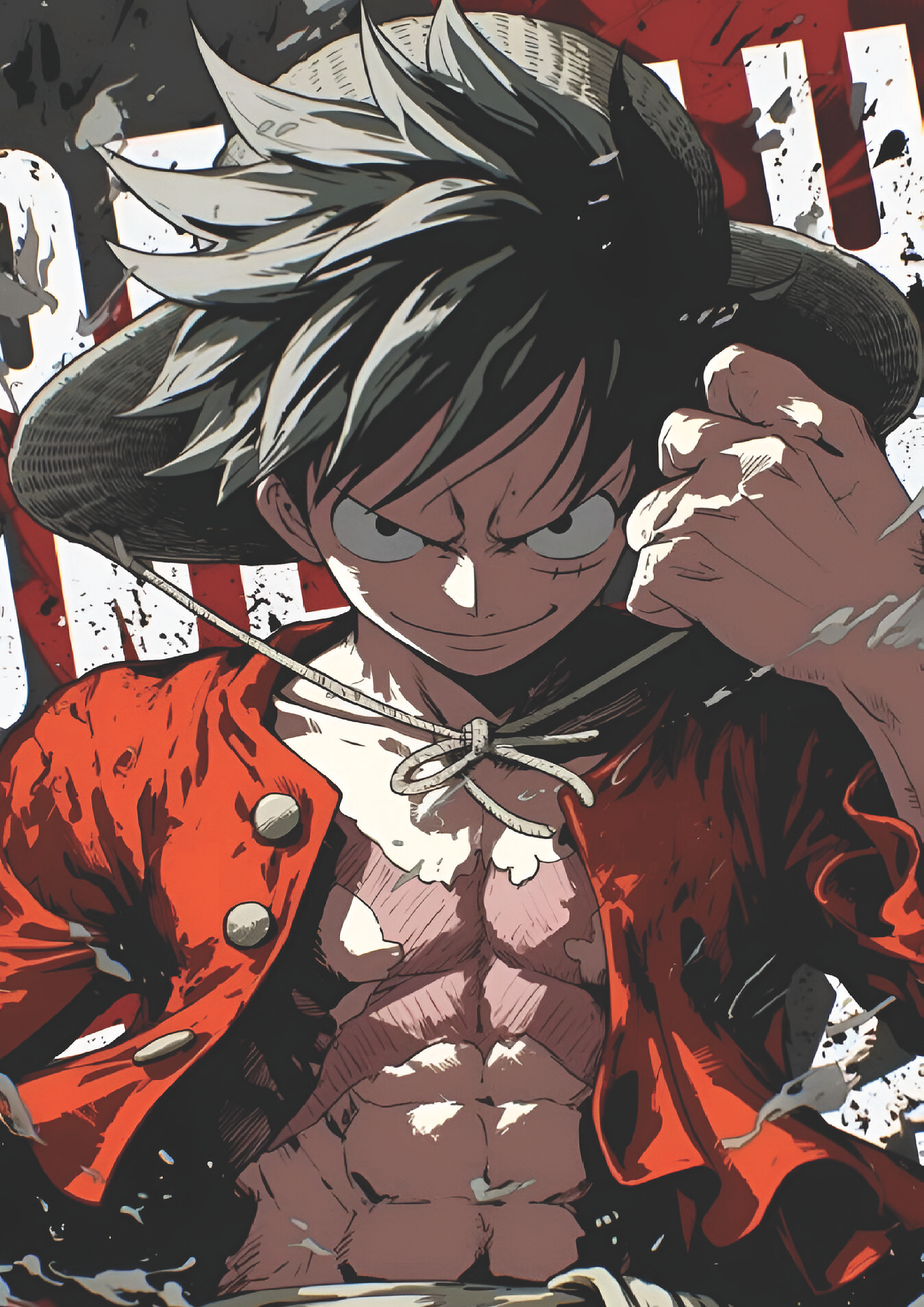 Poster Luffy Capitán del Sombrero de Paja | Cuadro Anime One Piece 1