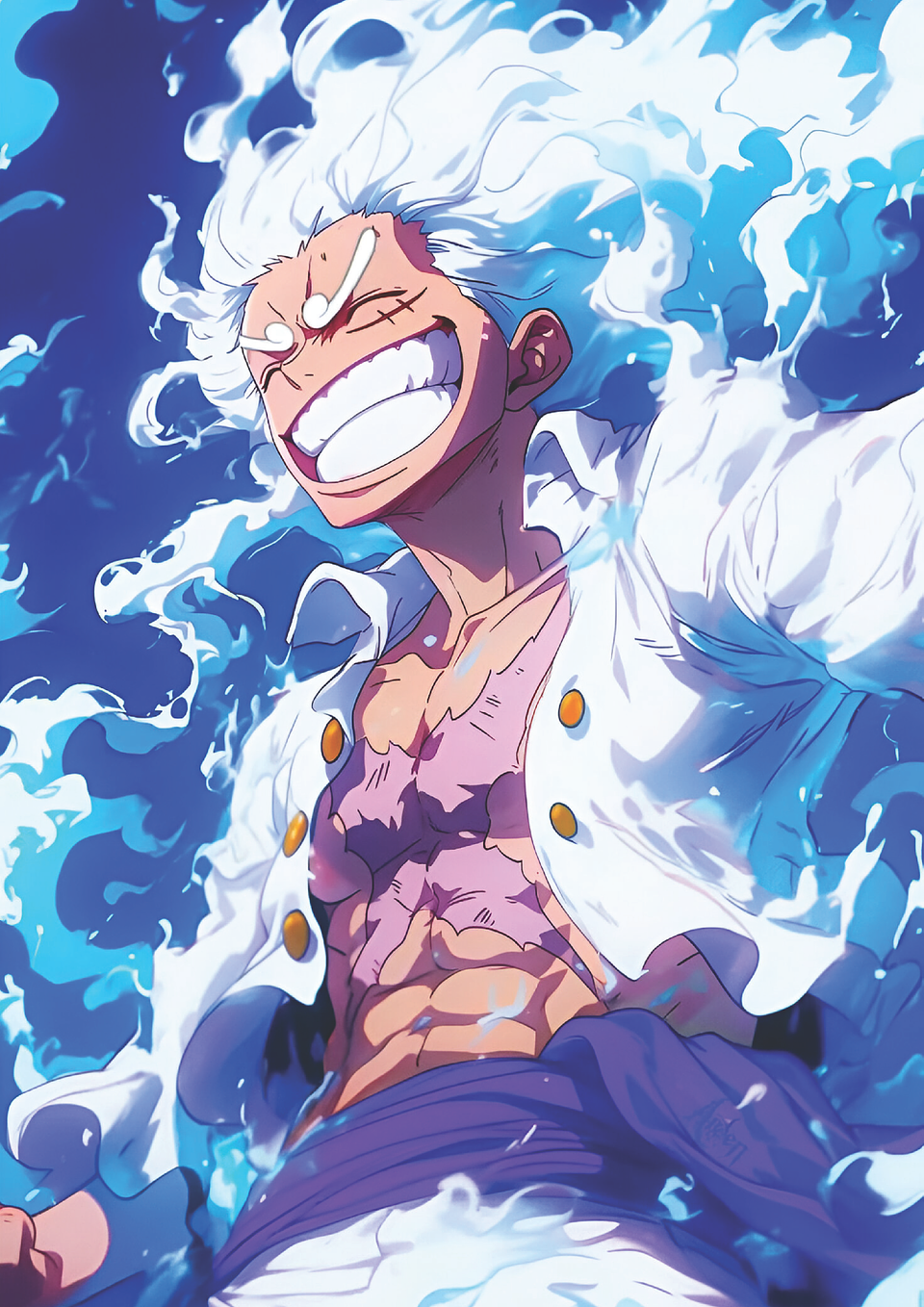 Poster Luffy Gear 5 Nika | Cuadro Anime One Piece 1