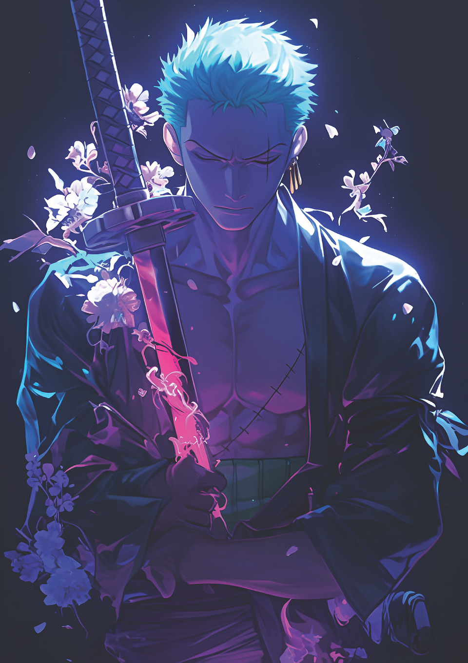 Poster Zoro Espada del Guerrero | Cuadro Anime One Piece 1