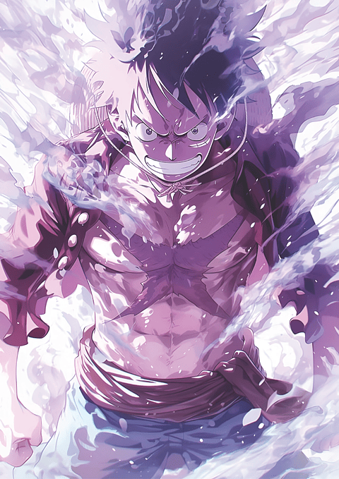 Poster Luffy Poder Desatado | Cuadro Anime One Piece