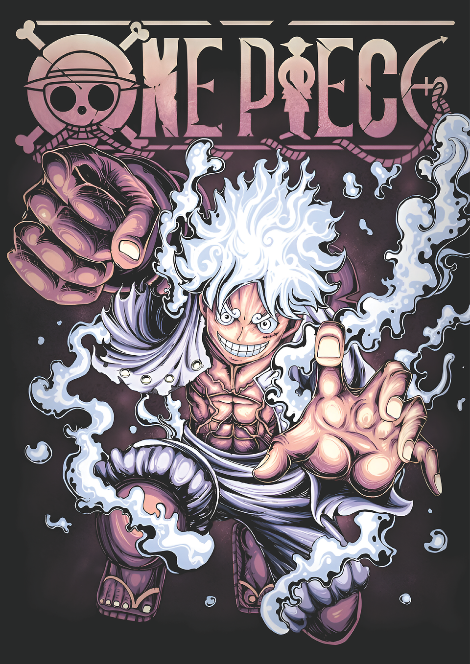 Poster Luffy Gear 5 One Piece | Cuadro Anime 1