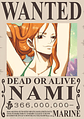 Poster Wanted Nami | Cuadro Anime One Piece - Miniatura 1