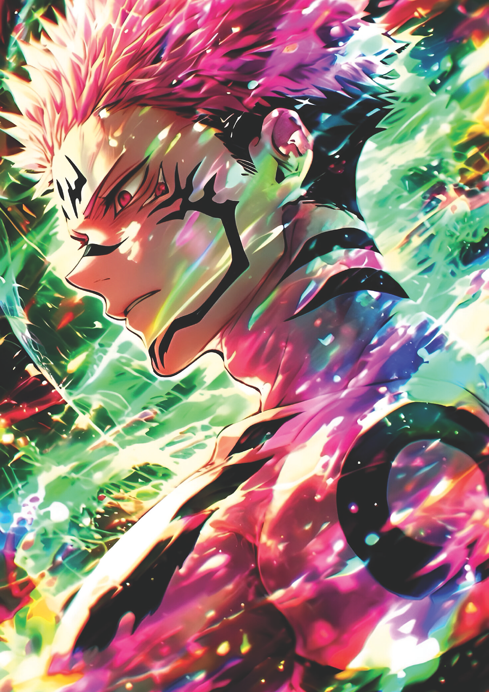 Poster Ryomen Sukuna Poder Maldito | Cuadro Anime Jujutsu Kaisen 1