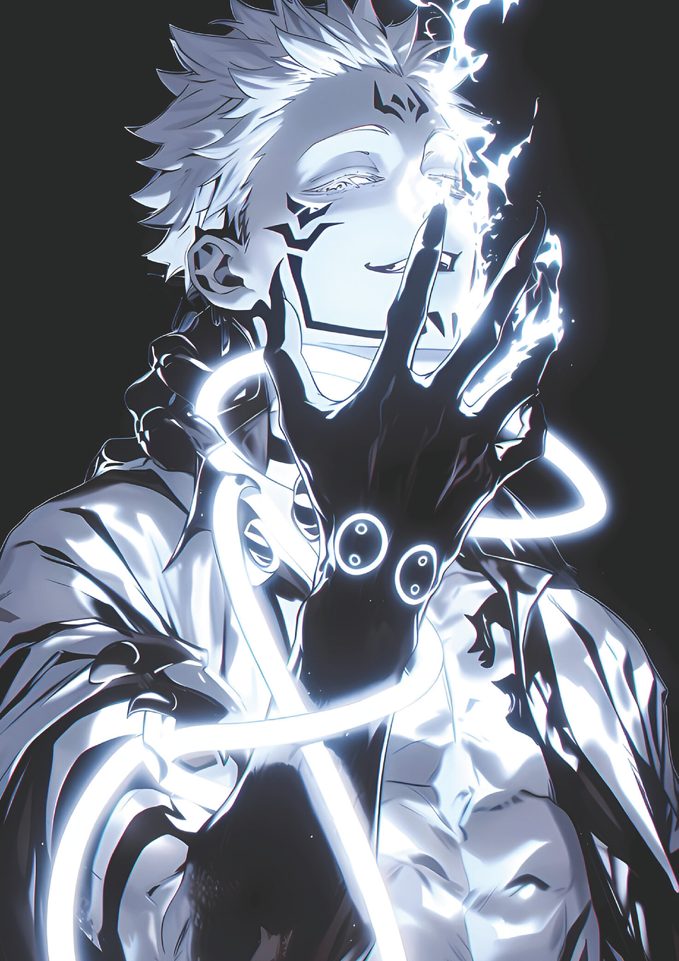 Poster Ryomen Sukuna Energía Maldita | Cuadro Anime Jujutsu Kaisen 1