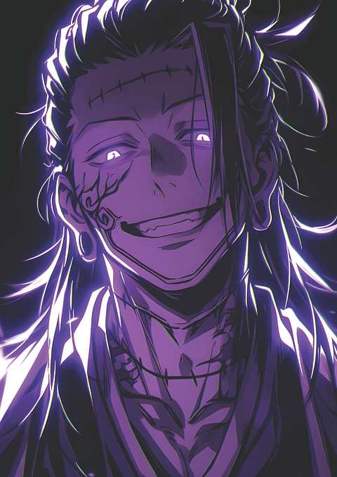 Poster Kenjaku Energía Maldita | Cuadro Anime Jujutsu Kaisen