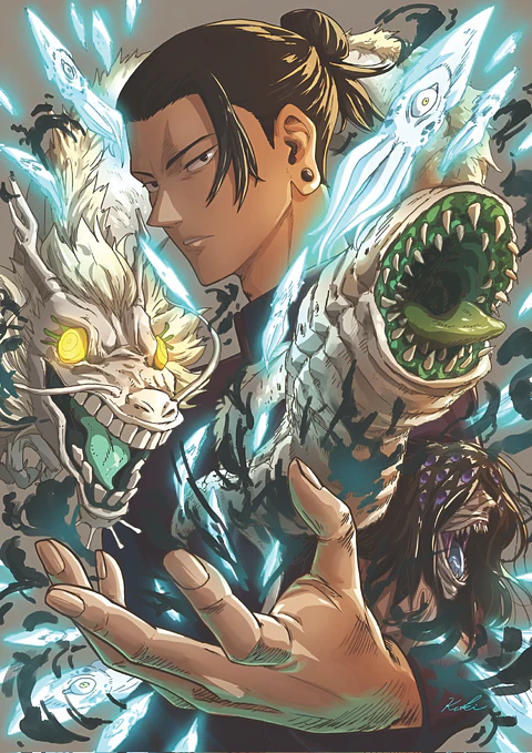 Poster Suguru Geto Invocación de Maldiciones | Cuadro Anime Jujutsu Kaisen