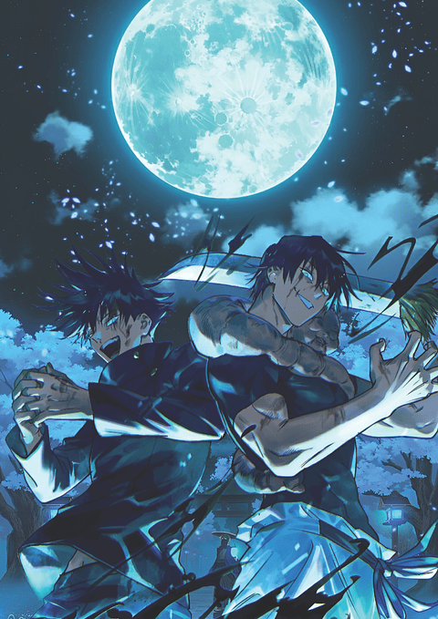 Poster Toji Fushiguro y Megumi Fushiguro | Cuadro Anime Jujutsu Kaisen Luna Azul
