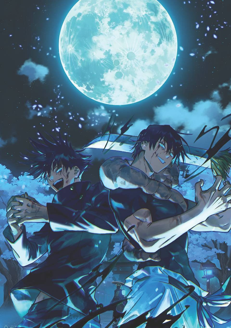 Poster Toji Fushiguro y Megumi Fushiguro | Cuadro Anime Jujutsu Kaisen Luna Azul 1