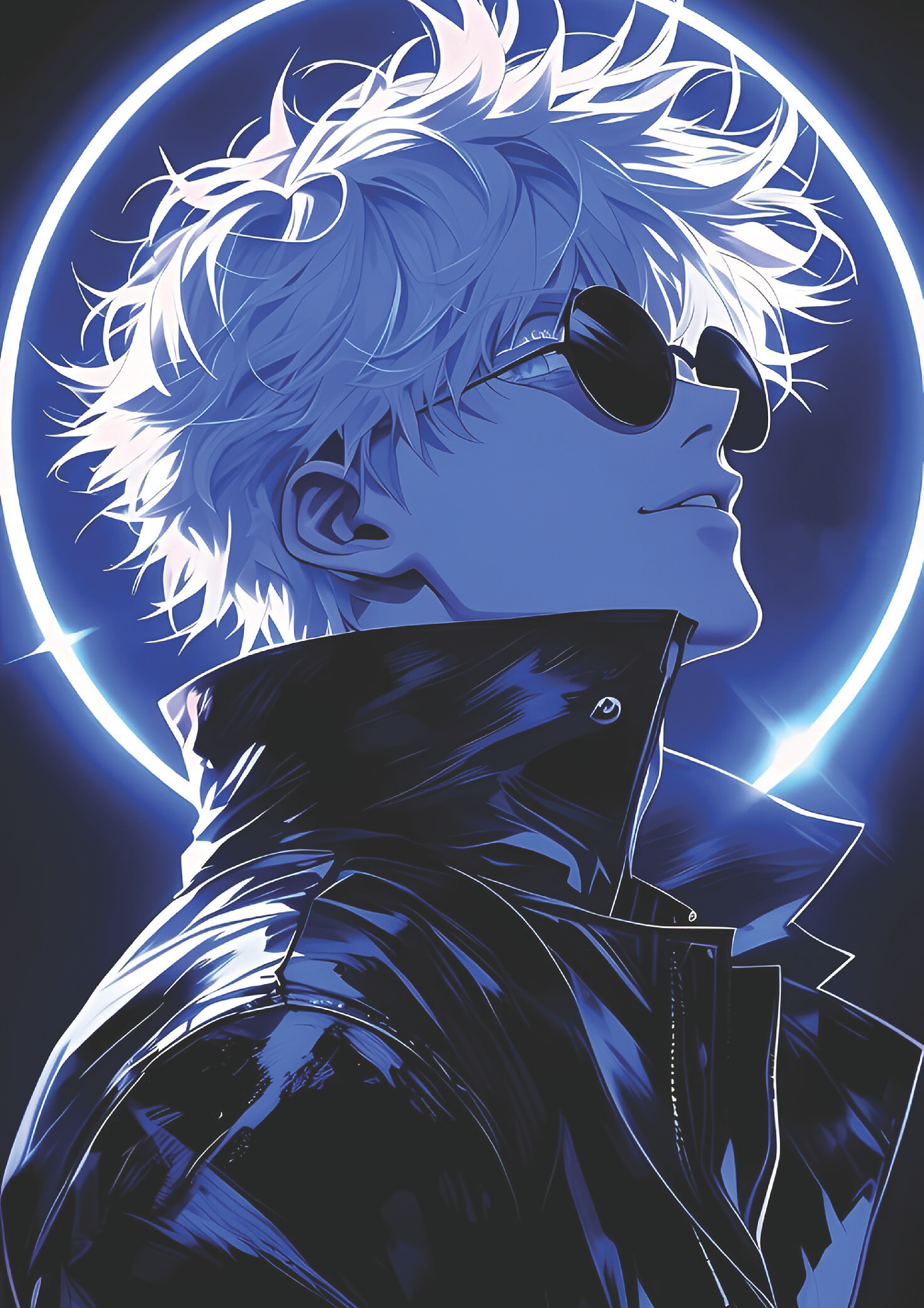 Poster Satoru Gojo Halo Azul | Cuadro Anime Jujutsu Kaisen 1