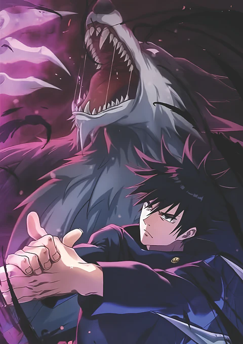 Cuadro Anime Megumi Fushiguro – Invocación Divina