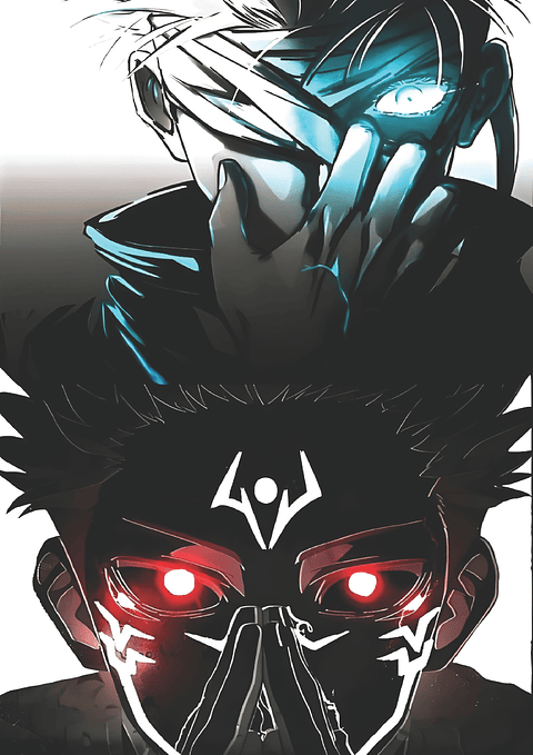 Cuadro Anime Gojo vs Sukuna – Dualidad Maldita