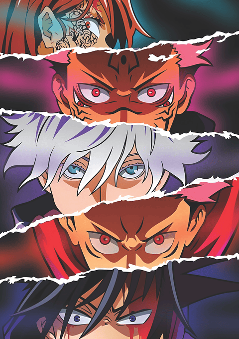Cuadro Anime Jujutsu Kaisen – Guerreros Malditos