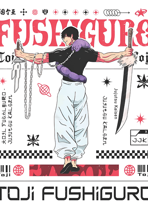 Cuadro Anime Toji Fushiguro – Cazador de Hechiceros