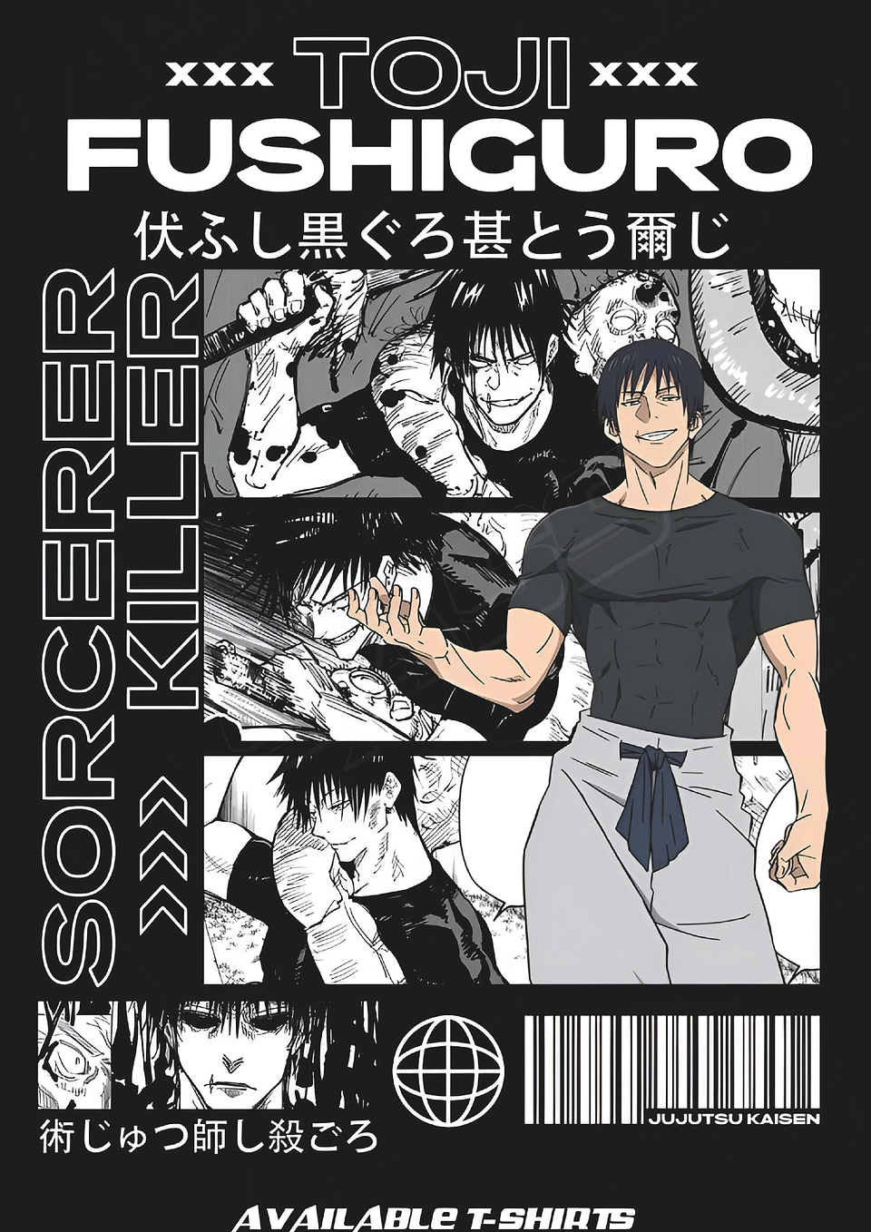Cuadro Anime Toji Fushiguro – Sorcerer Killer 1