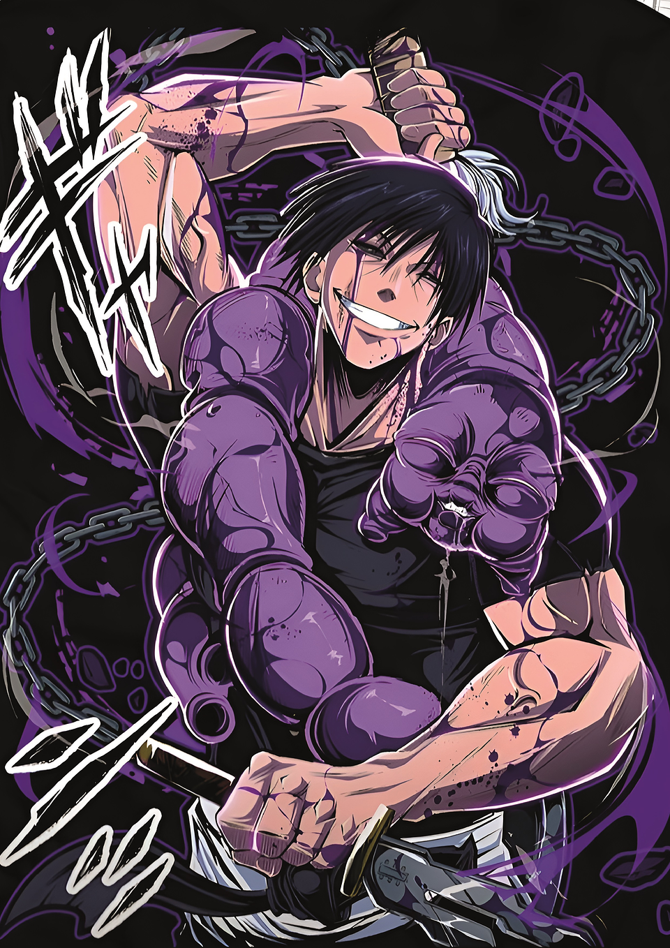 Cuadro Anime Toji Fushiguro – Instinto Asesino 1