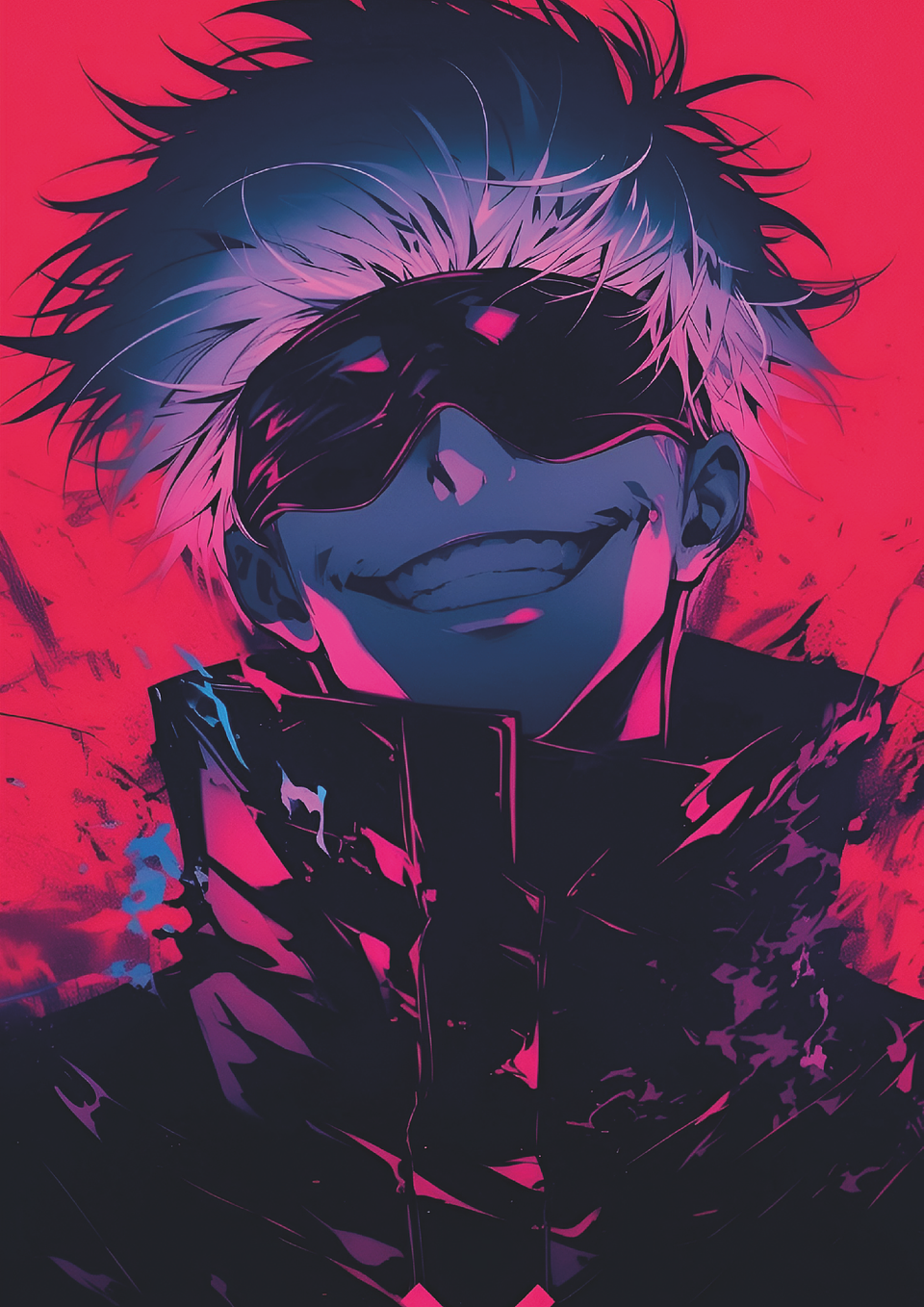 Cuadro Anime Satoru Gojo – Sonrisa Infinita 1