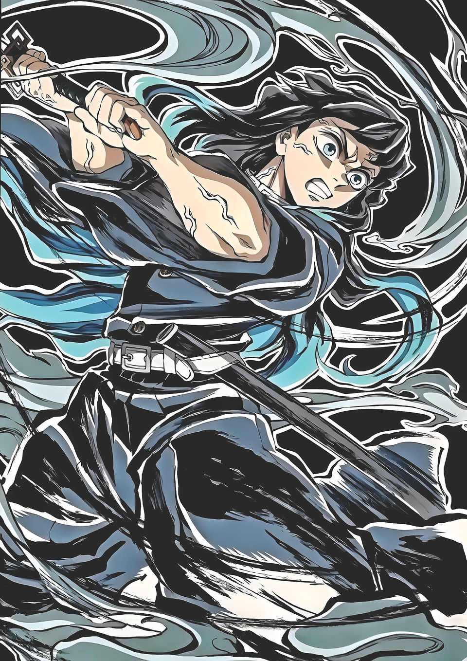 Cuadro Anime Muichiro Tokito – Ataque de Niebla 1