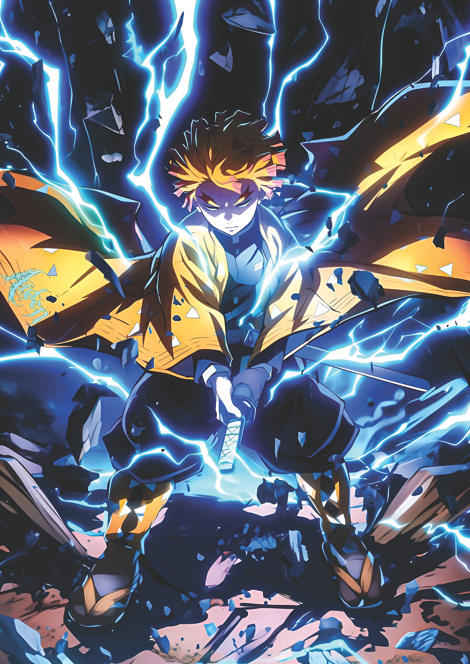 Cuadro Anime Zenitsu Agatsuma – Trueno Desatado 1