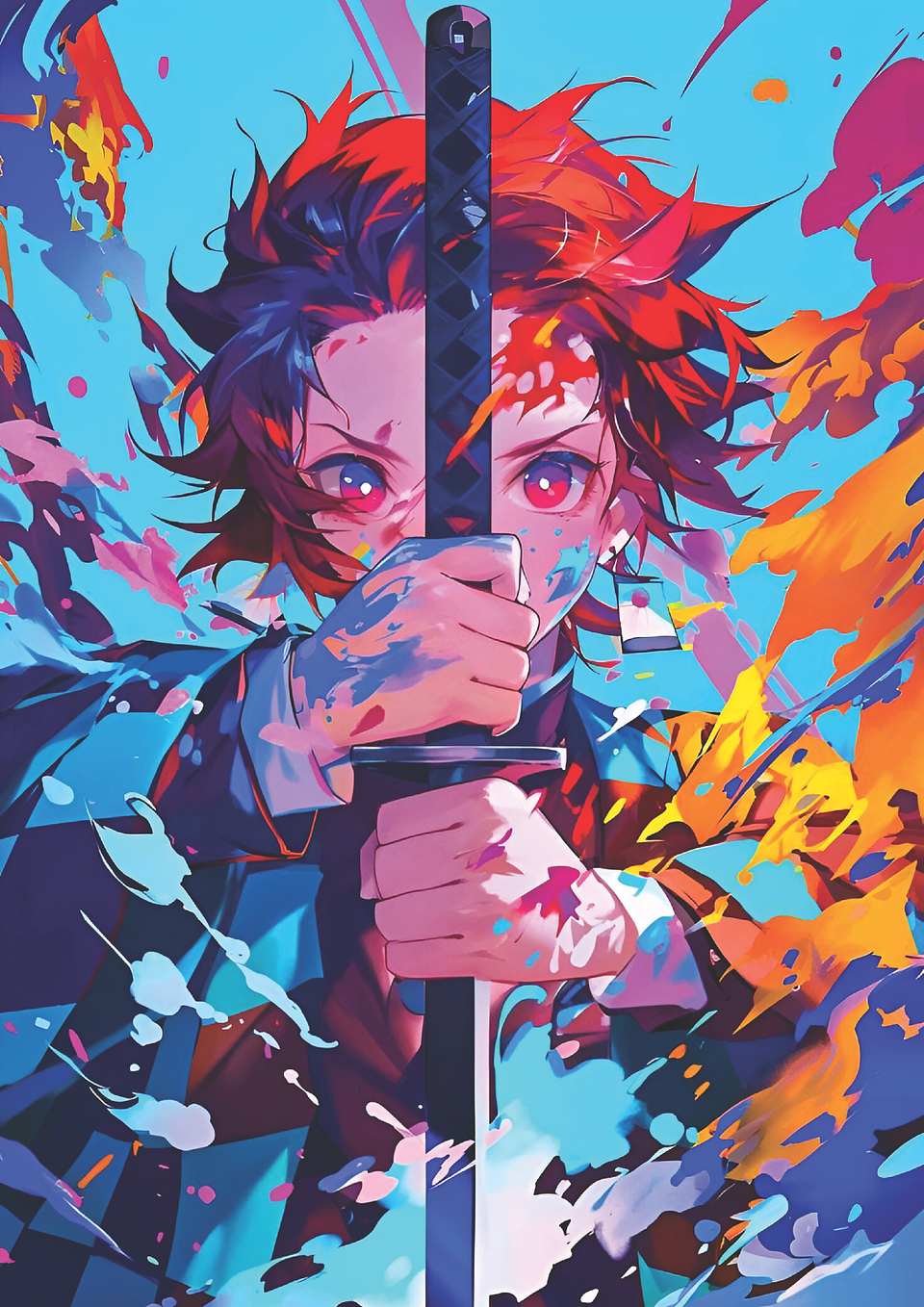 Cuadro Anime Tanjiro Kamado – Arte y Katana 1