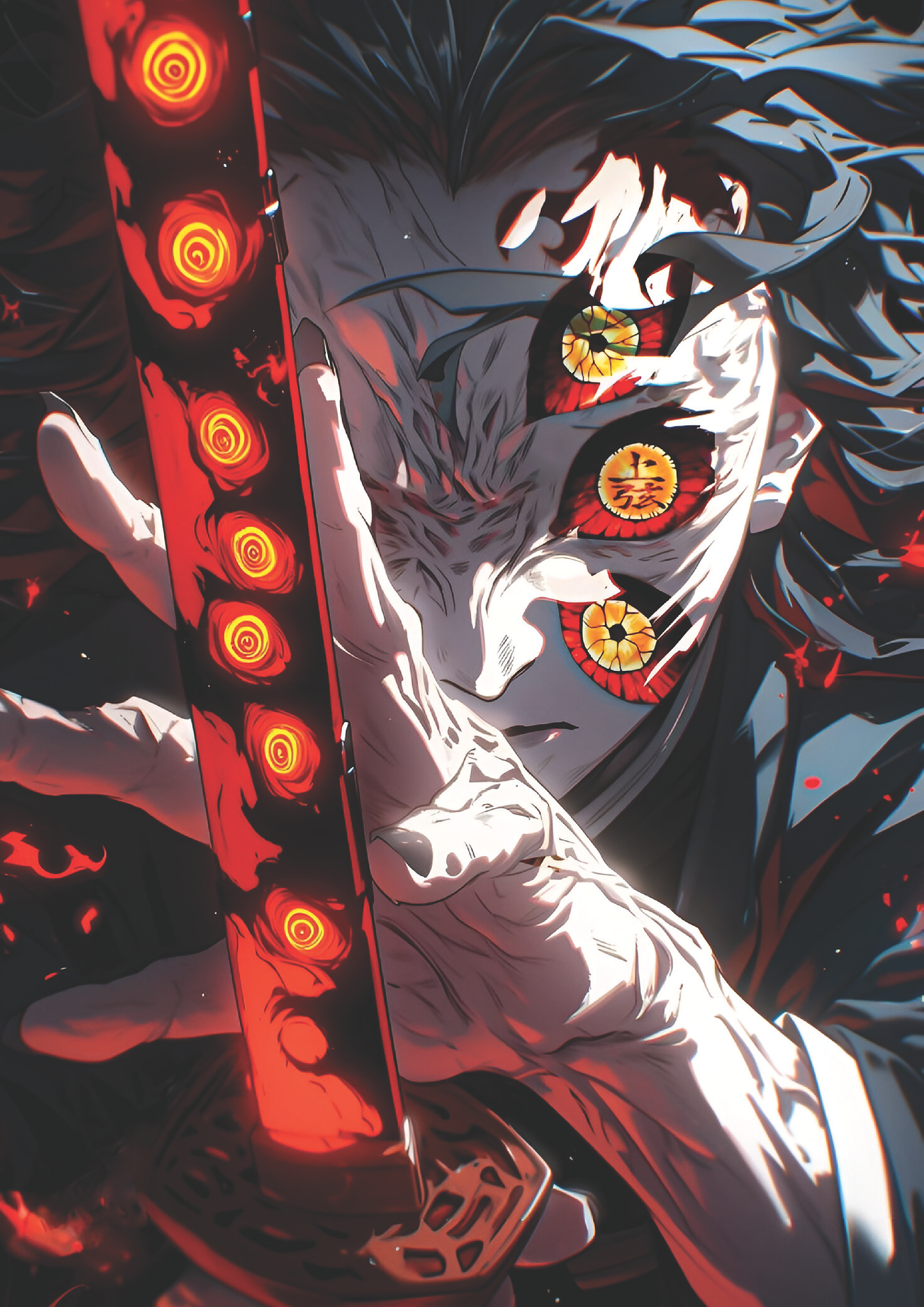 Cuadro Anime Kokushibo – Demonio de la Luna Superior 1