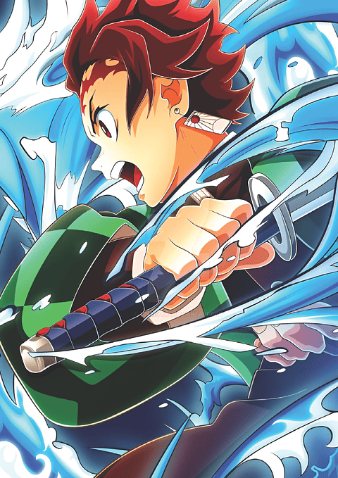 Cuadro Anime Tanjiro Kamado – Ataque de Agua