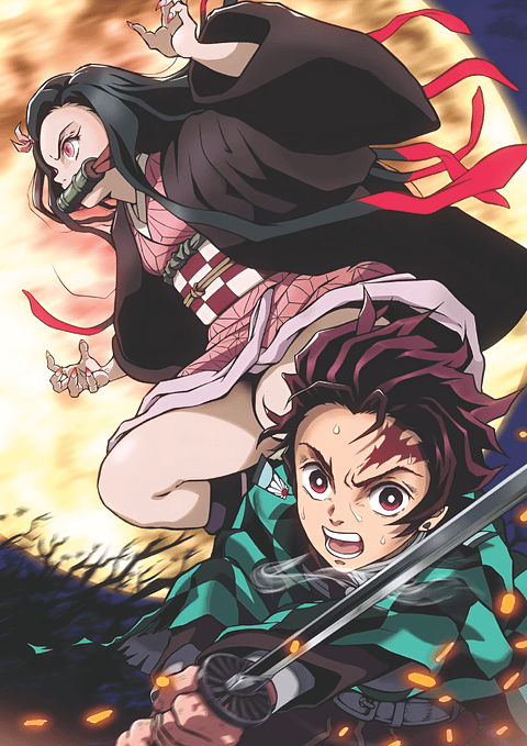 Cuadro Anime Tanjiro y Nezuko – Hermanos Kamado