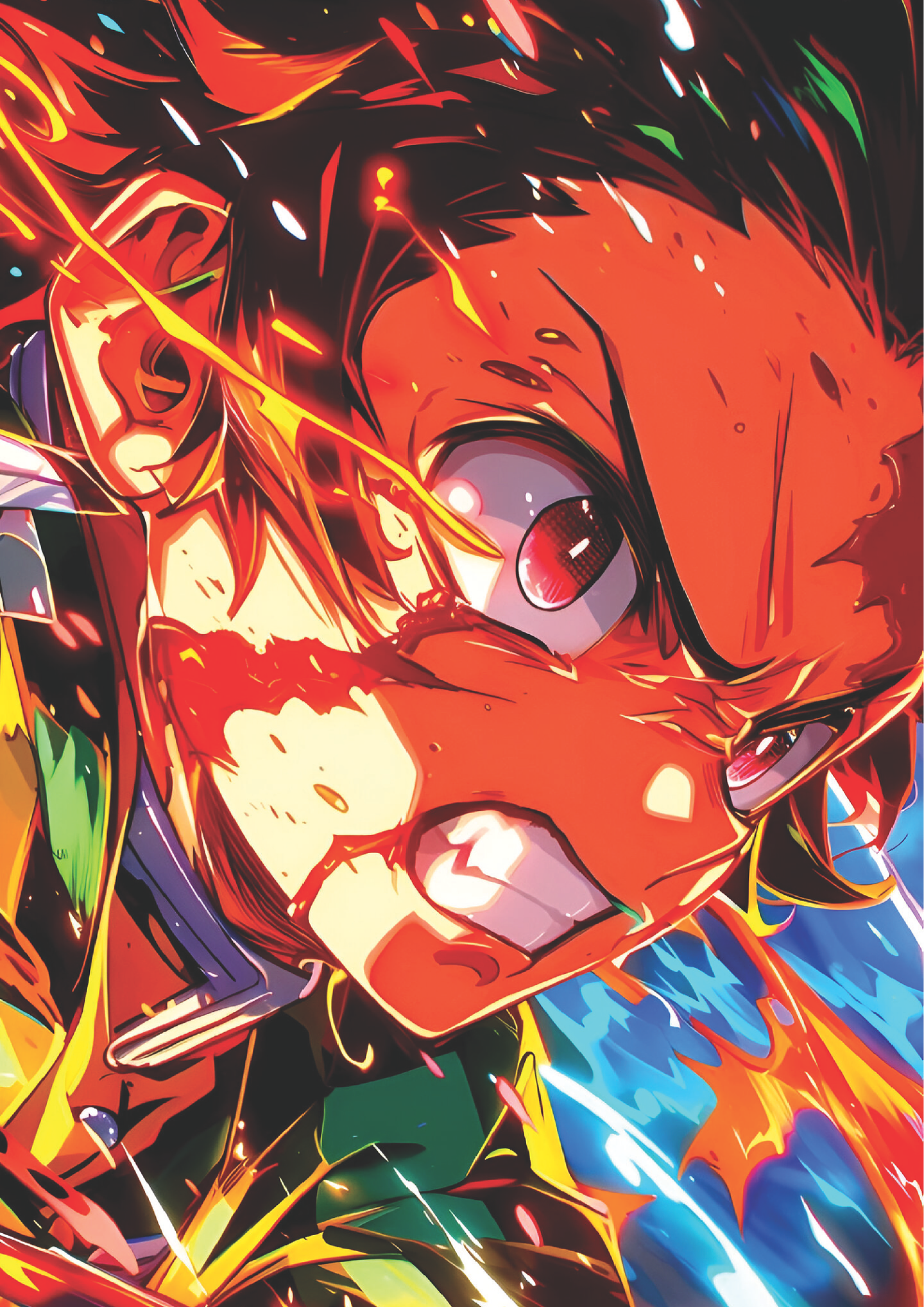 Cuadro Anime Tanjiro Kamado – Determinación de Fuego 1