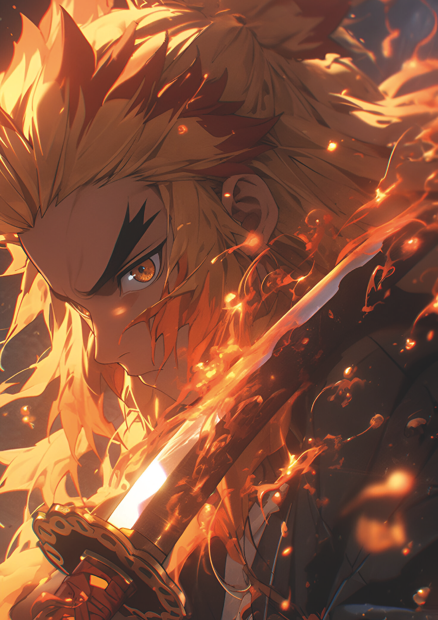 Cuadro Anime Rengoku – Espada de Fuego 1