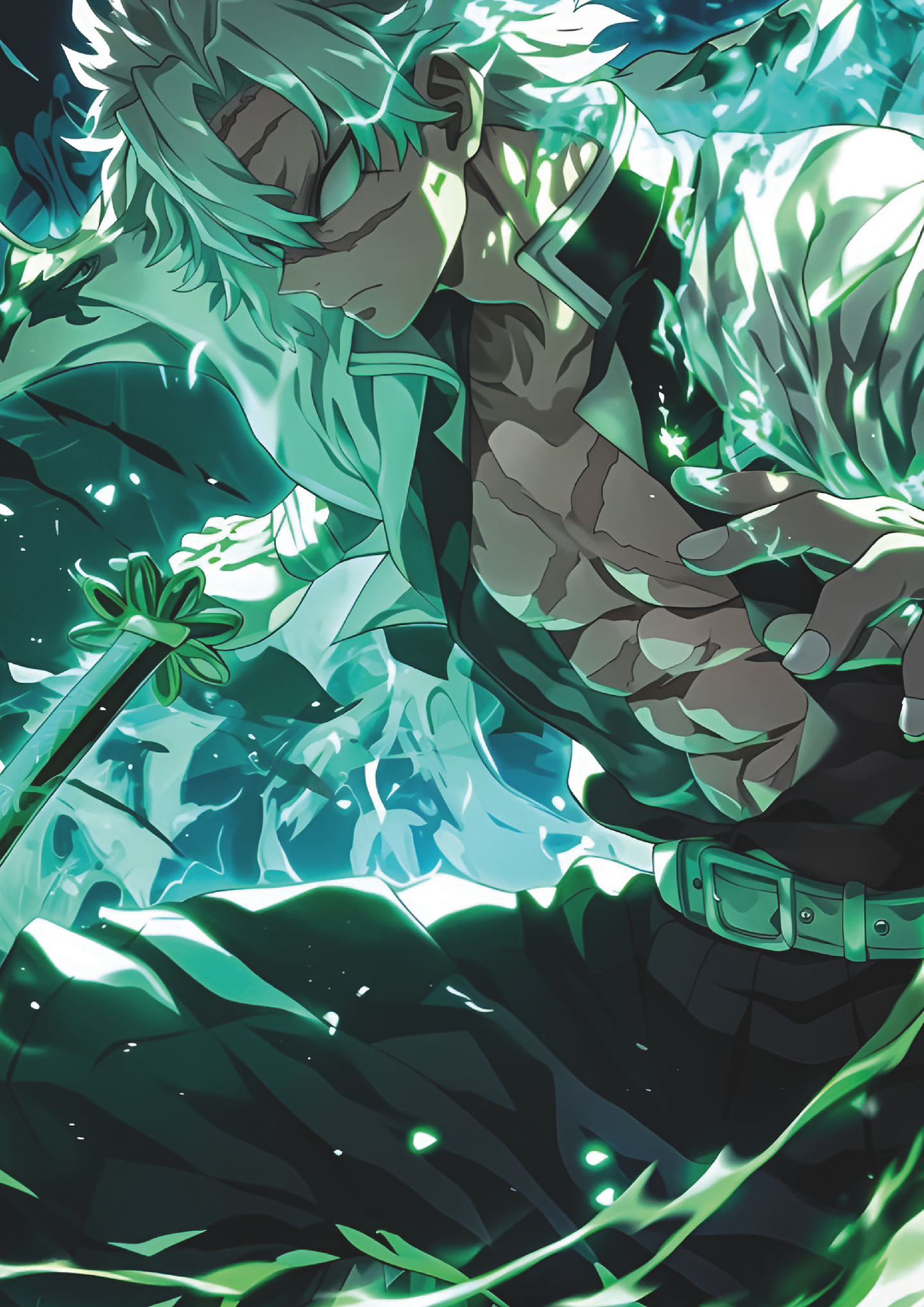 Cuadro Anime Muichiro Tokito – Pilar de la Niebla 1