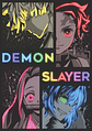 Cuadro Anime Demon Slayer – Personajes Neon - Miniatura 1