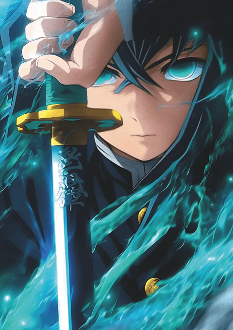 Cuadro Anime Demon Slayer Giyu Tomioka