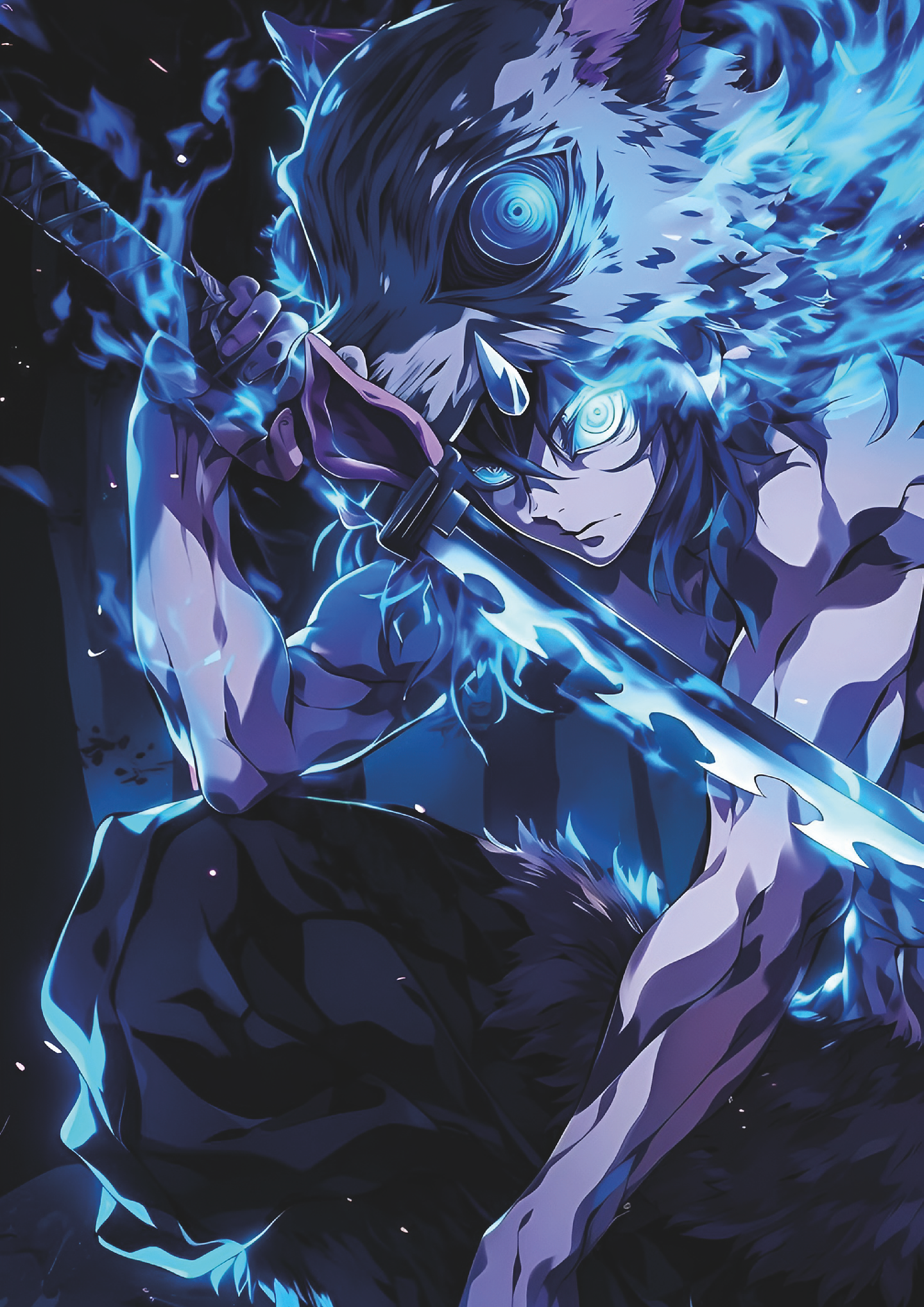 Cuadro Anime Demon Slayer Inosuke Hashibira Bestia 1