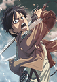 Cuadro Anime Eren Yeager Ataque con Espadas - Miniatura 1