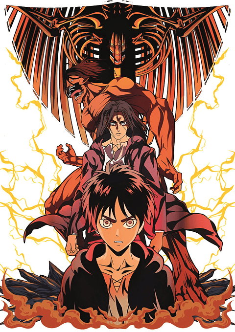 Cuadro Anime Evolución de Eren Yeager