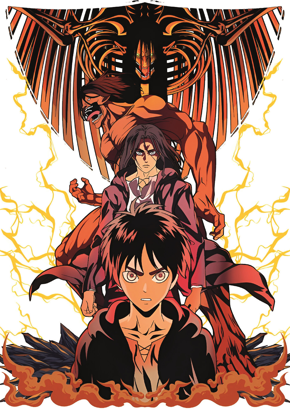 Cuadro Anime Evolución de Eren Yeager 1