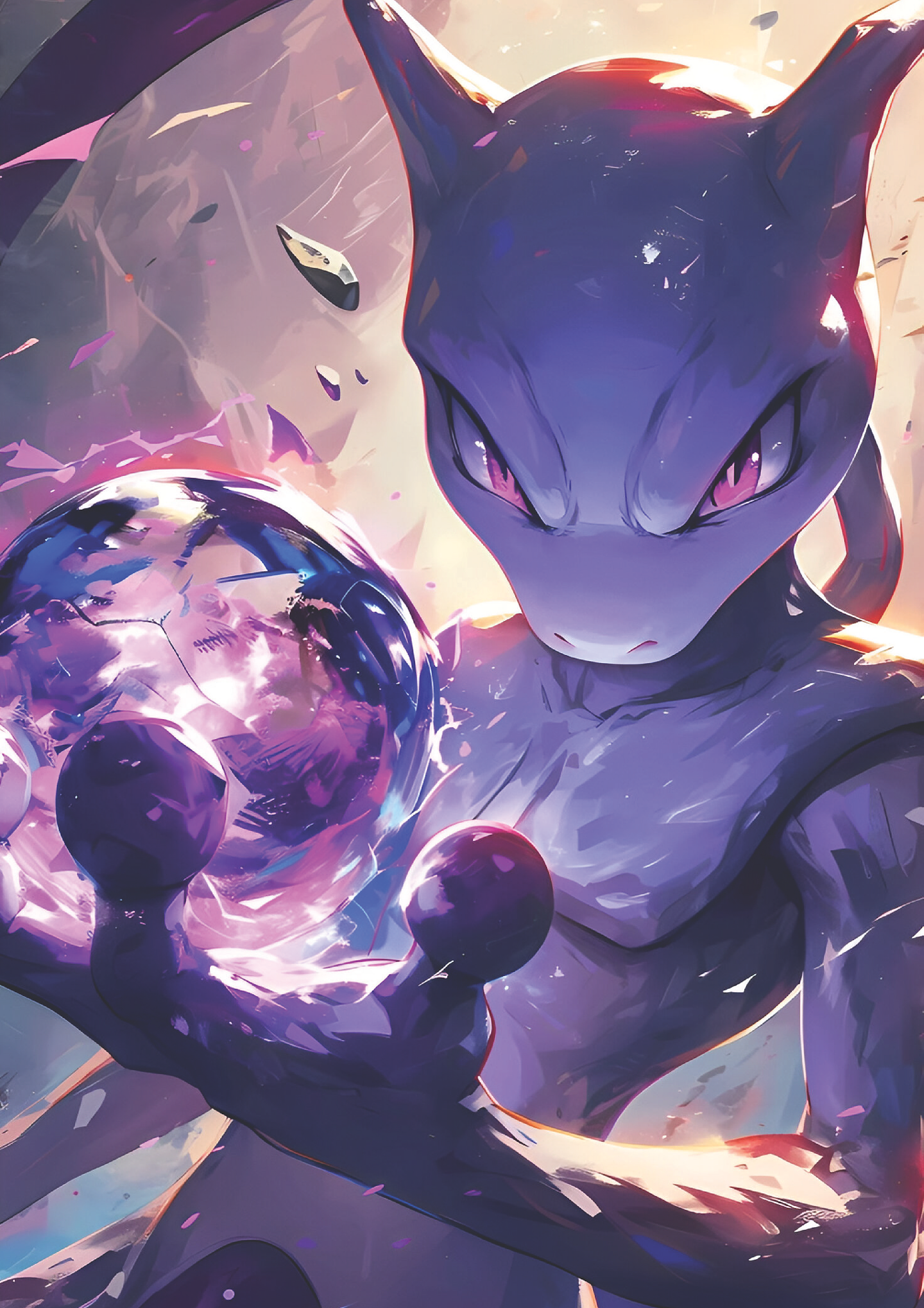 Cuadro Pokémon Mewtwo Poder Psíquico 1