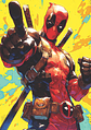 Cuadro Deadpool Arte Cómic Marvel - Miniatura 1