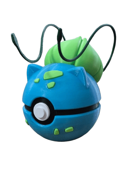 🌿 Pokébola 3D inspirada en Bulbasaur