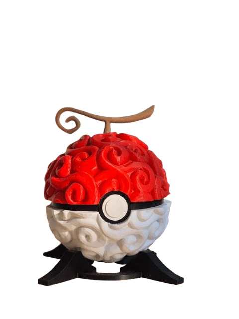 Pokébola 3D Fruta del Diablo – Figura Coleccionable