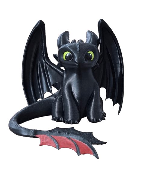Figura 3D Chimuelo (Toothless) – Coleccionable Cómo Entrenar a tu Dragón