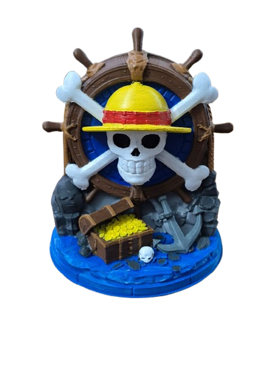 Figura 3D Emblema One Piece – Coleccionable Pirata 1