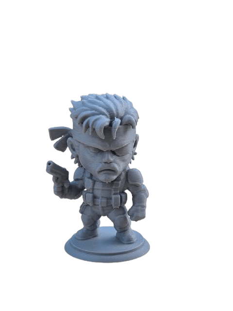 Figura 3D Solid Snake – Coleccionable Metal Gear
