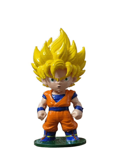 Figura 3D Goku Super Saiyan – Coleccionable Dragon Ball