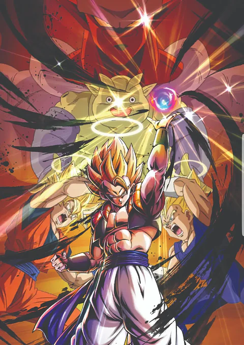 Cuadro Anime Gogeta Super Saiyajin – Batalla Épica Dragon Ball (Holográfico o Fotográfico)