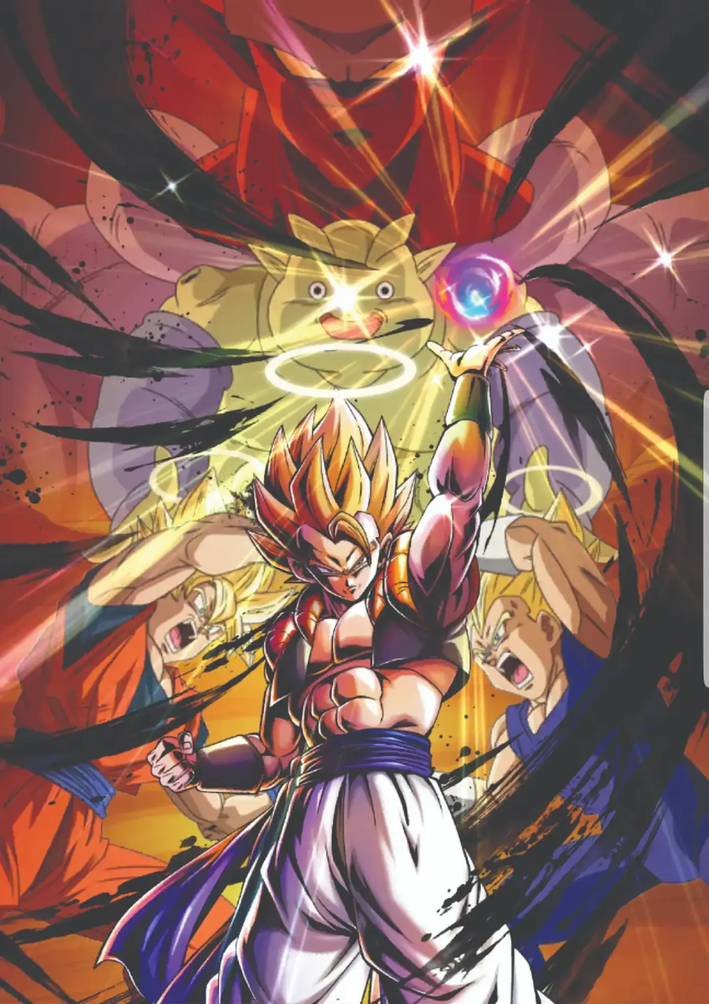 Cuadro Anime Gogeta Super Saiyajin – Batalla Épica Dragon Ball (Holográfico o Fotográfico) 1